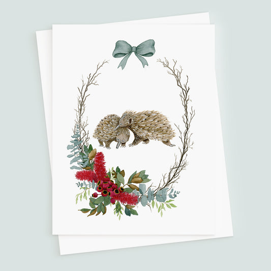 The Echidnas - Blank Christmas Card - Young by Design