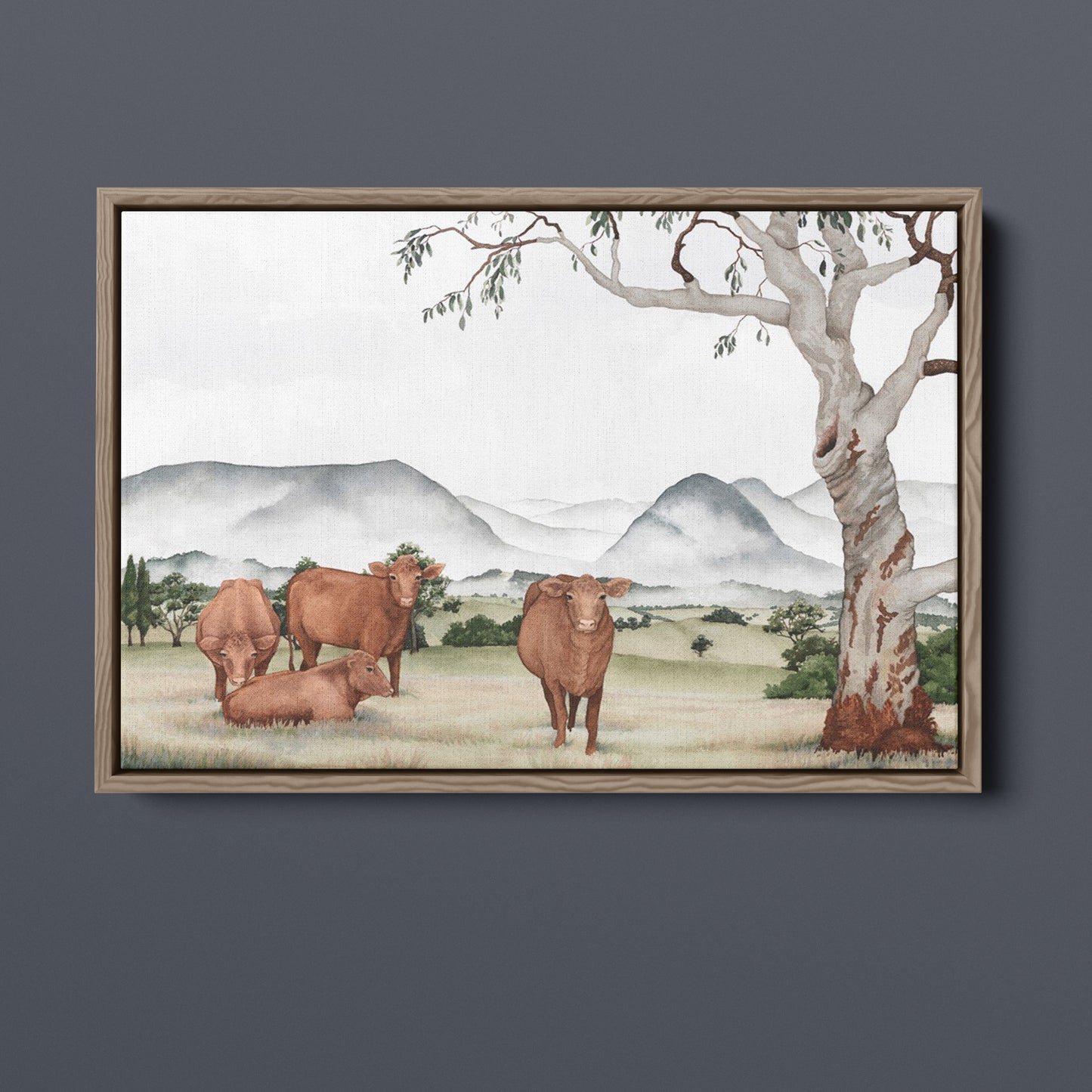 'Gentle Grazing' - Countryside Landscape Fine Art Print - Young by Design