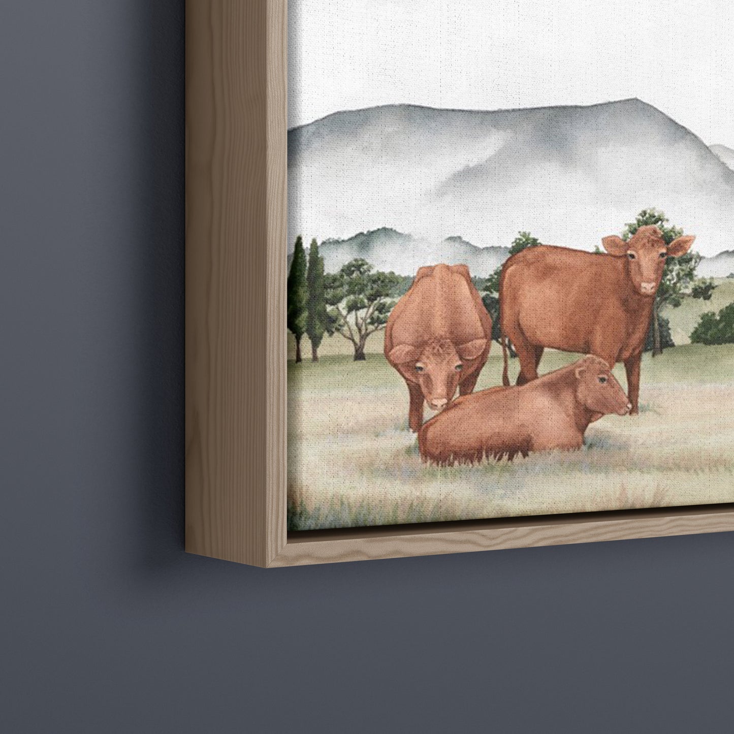 'Gentle Grazing' - Countryside Landscape Fine Art Print - Young by Design