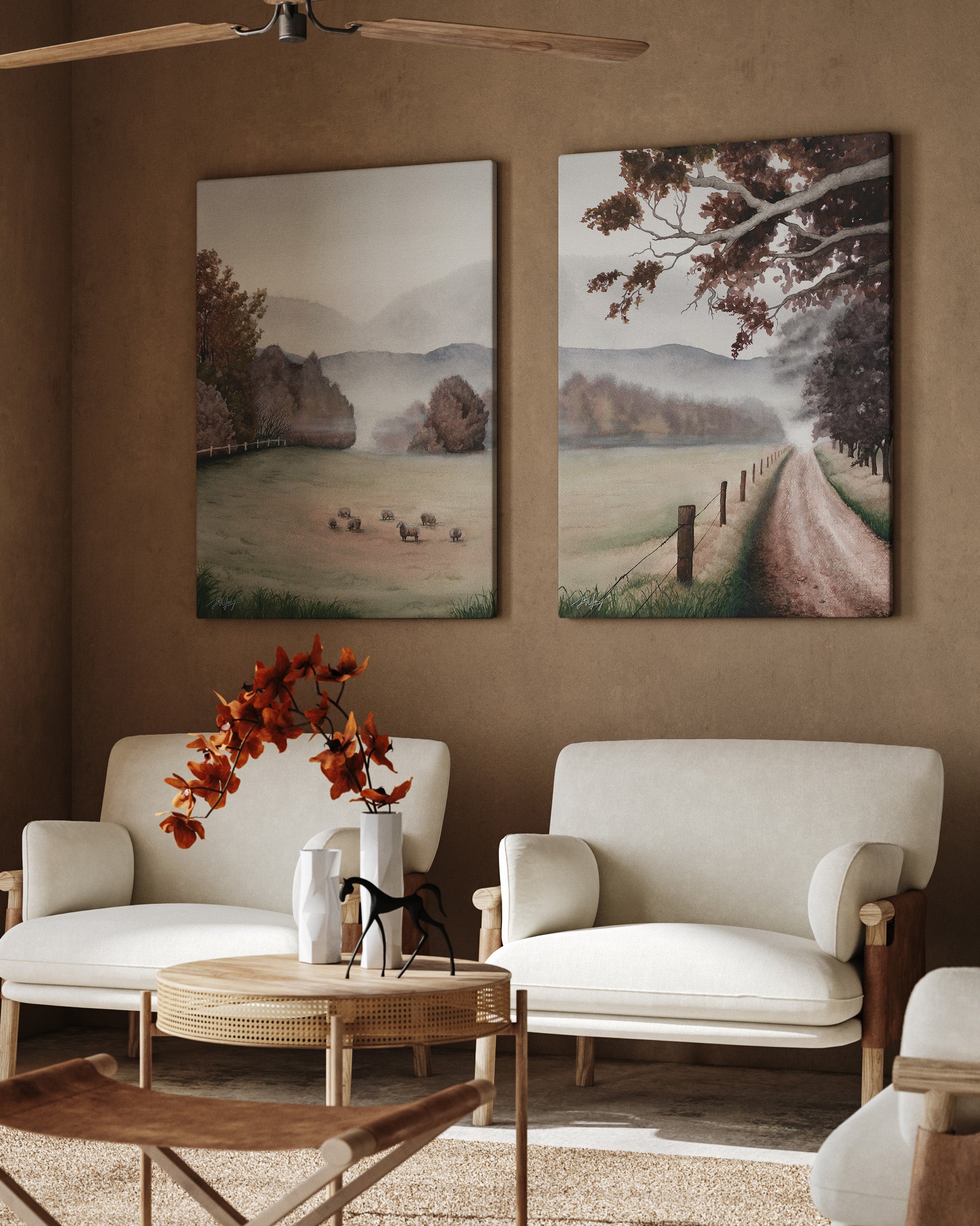 PAIR - 'Slower Pace' & 'A Path Through' - Fine Art Prints - Young by Design