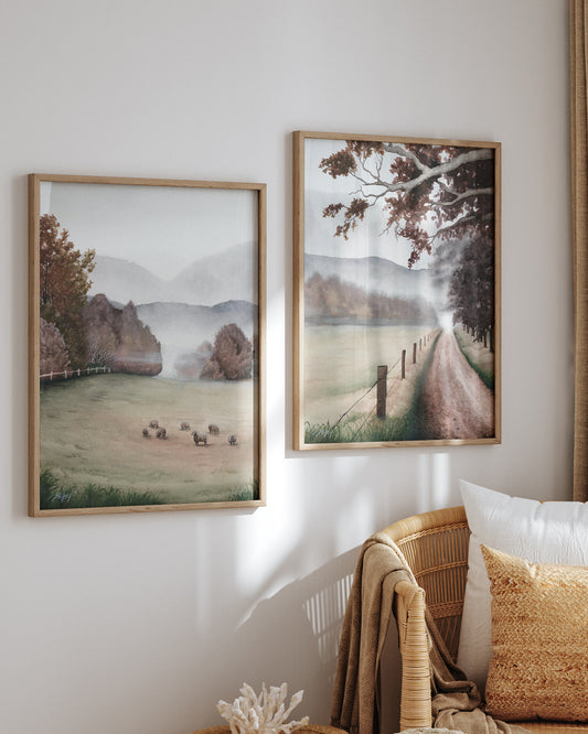 PAIR - 'Slower Pace' & 'A Path Through' - Fine Art Prints - Young by Design