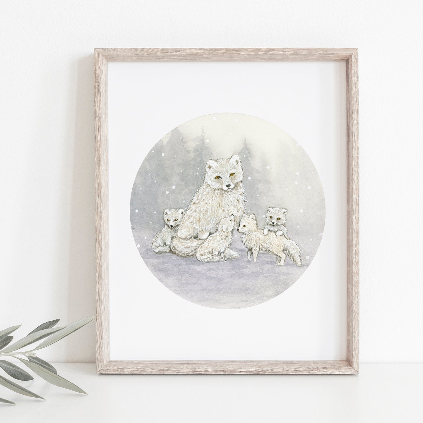 The Arctic Fox Family.