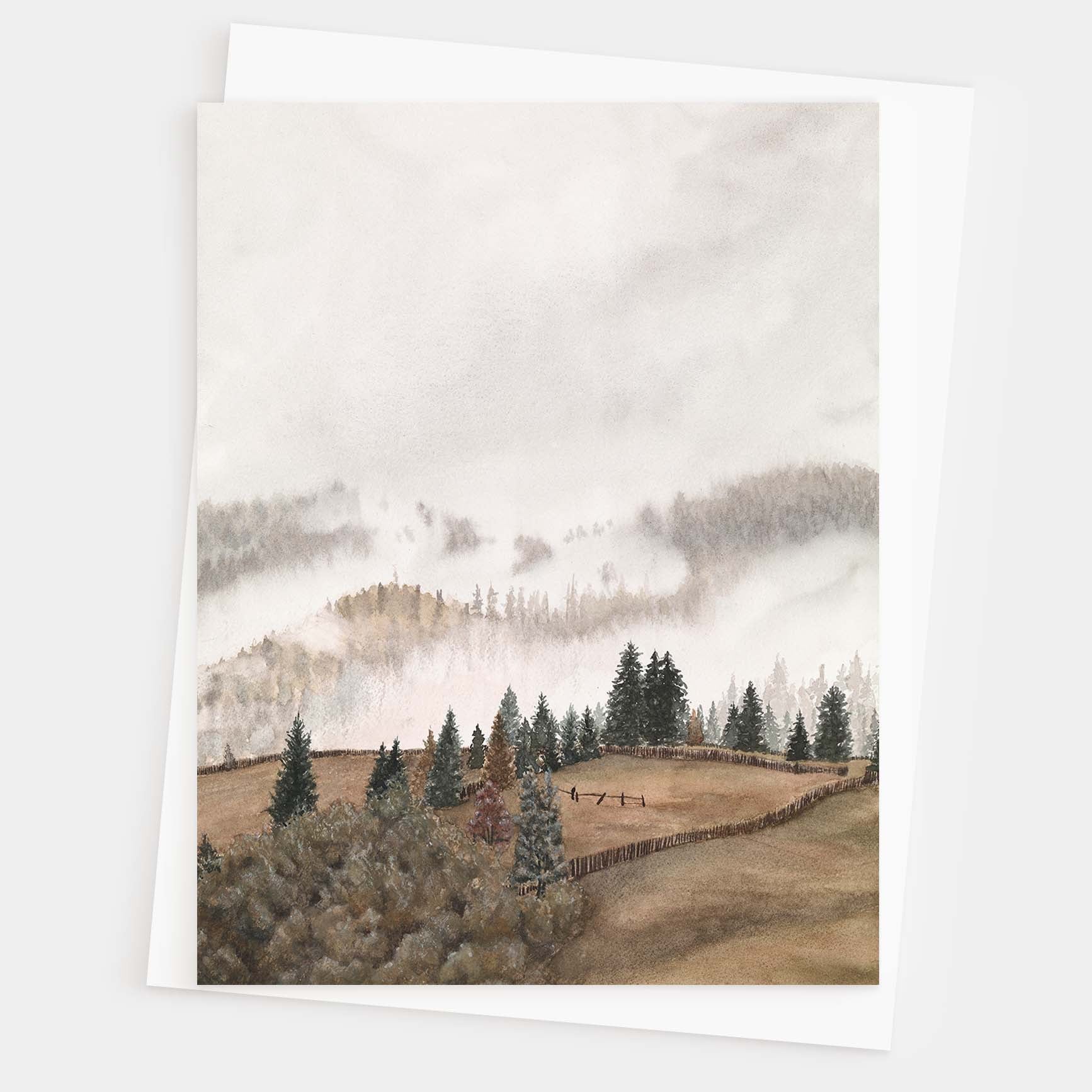 Autumn Mornings Kiss Greeting Card - Young by Design