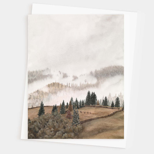 Autumn Mornings Kiss Greeting Card - Young by Design