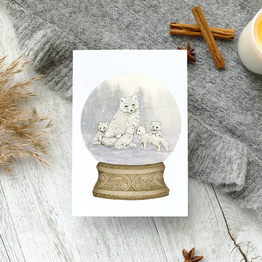 Arctic Fox Christmas Greetings Card - Young by Design