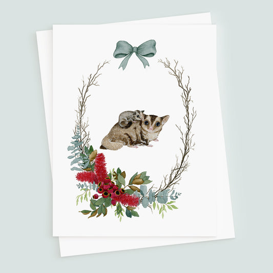 The Sugar Gliders - Blank Christmas Card - Young by Design