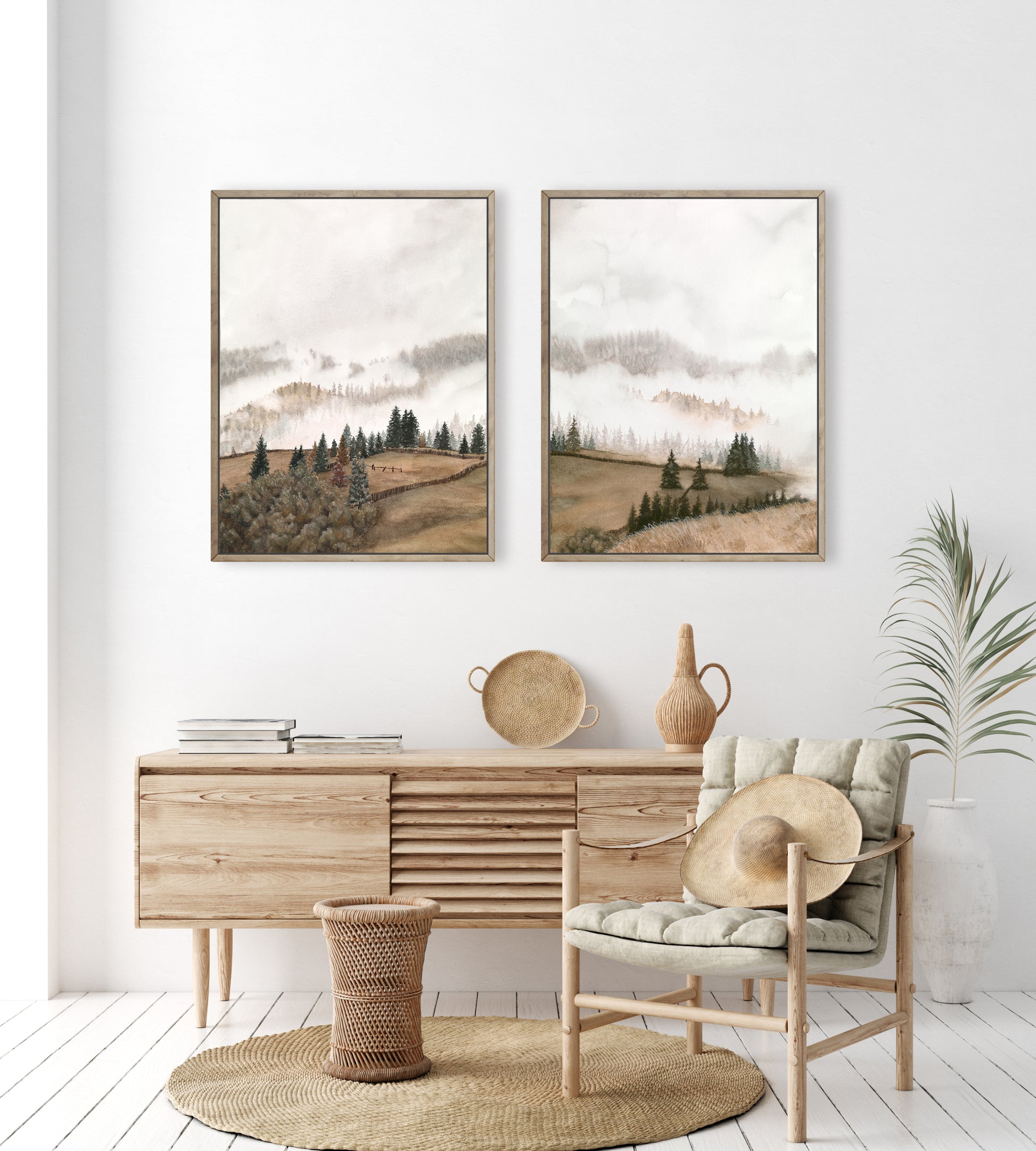 Autumn Morning Kiss i & ii Duo Set | Limited Edition Fine Art Prints - Young by Design