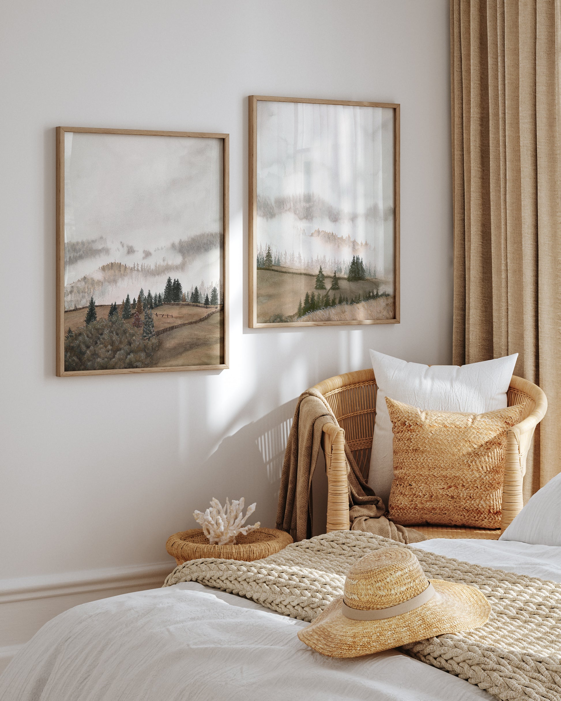 Autumn Morning Kiss i & ii Duo Set | Limited Edition Fine Art Prints - Young by Design