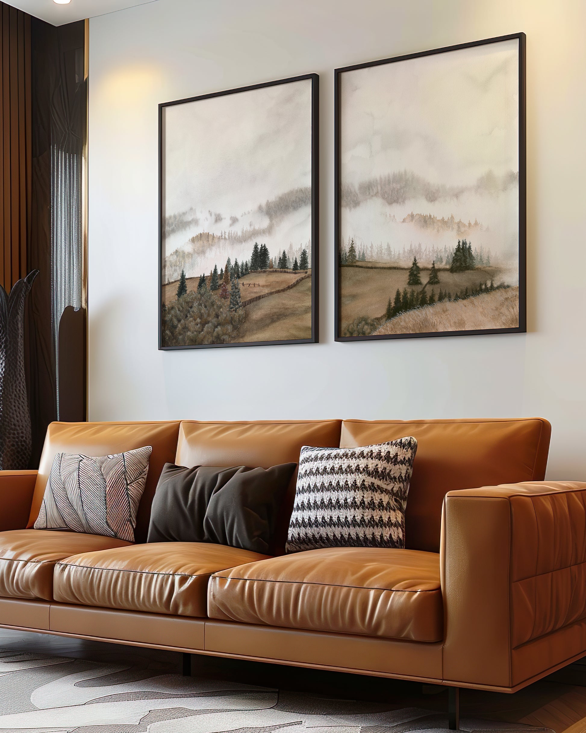 Autumn Morning Kiss i & ii Duo Set | Limited Edition Fine Art Prints - Young by Design