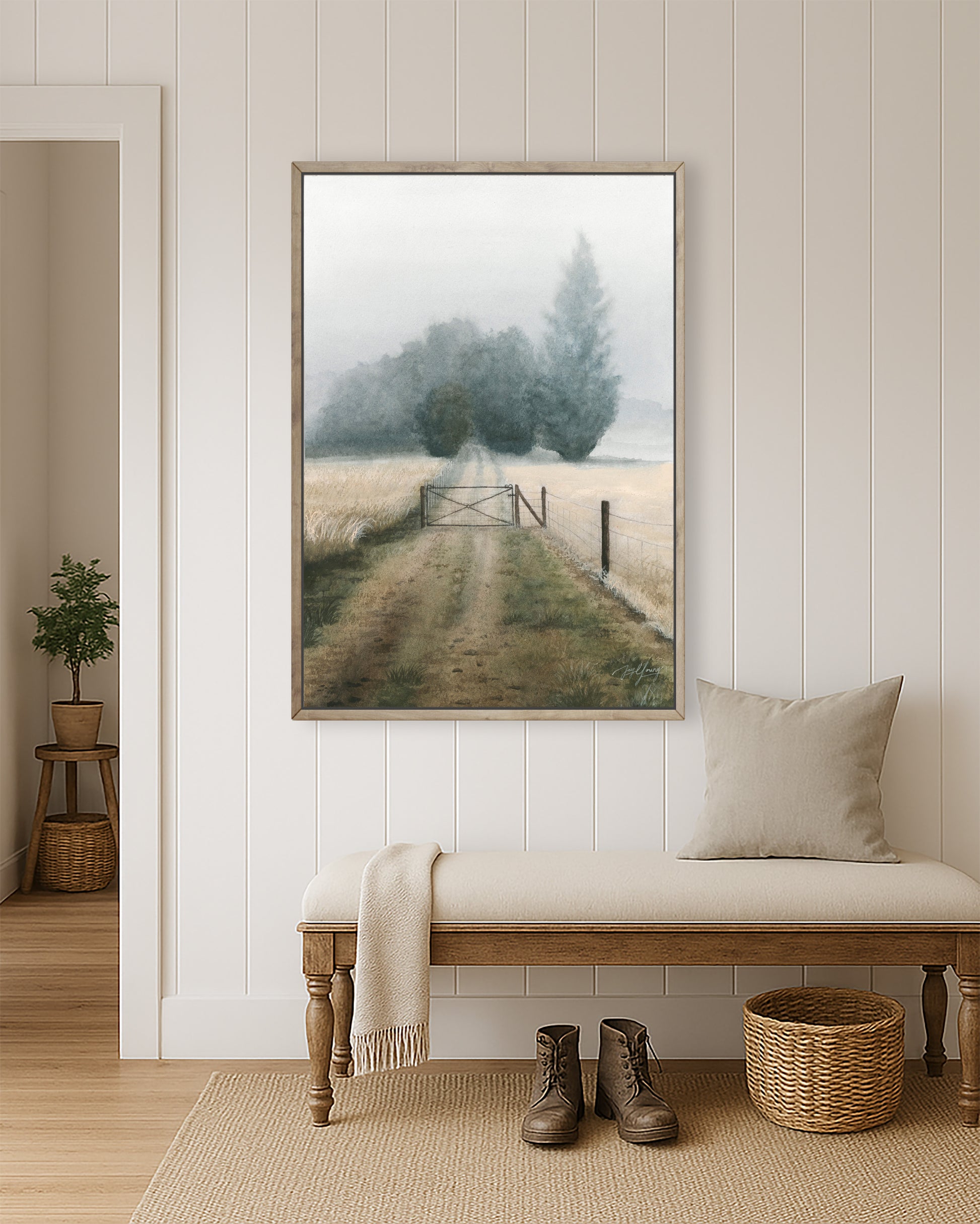 Gate Between Paddocks- Fine Art Print - Young by Design