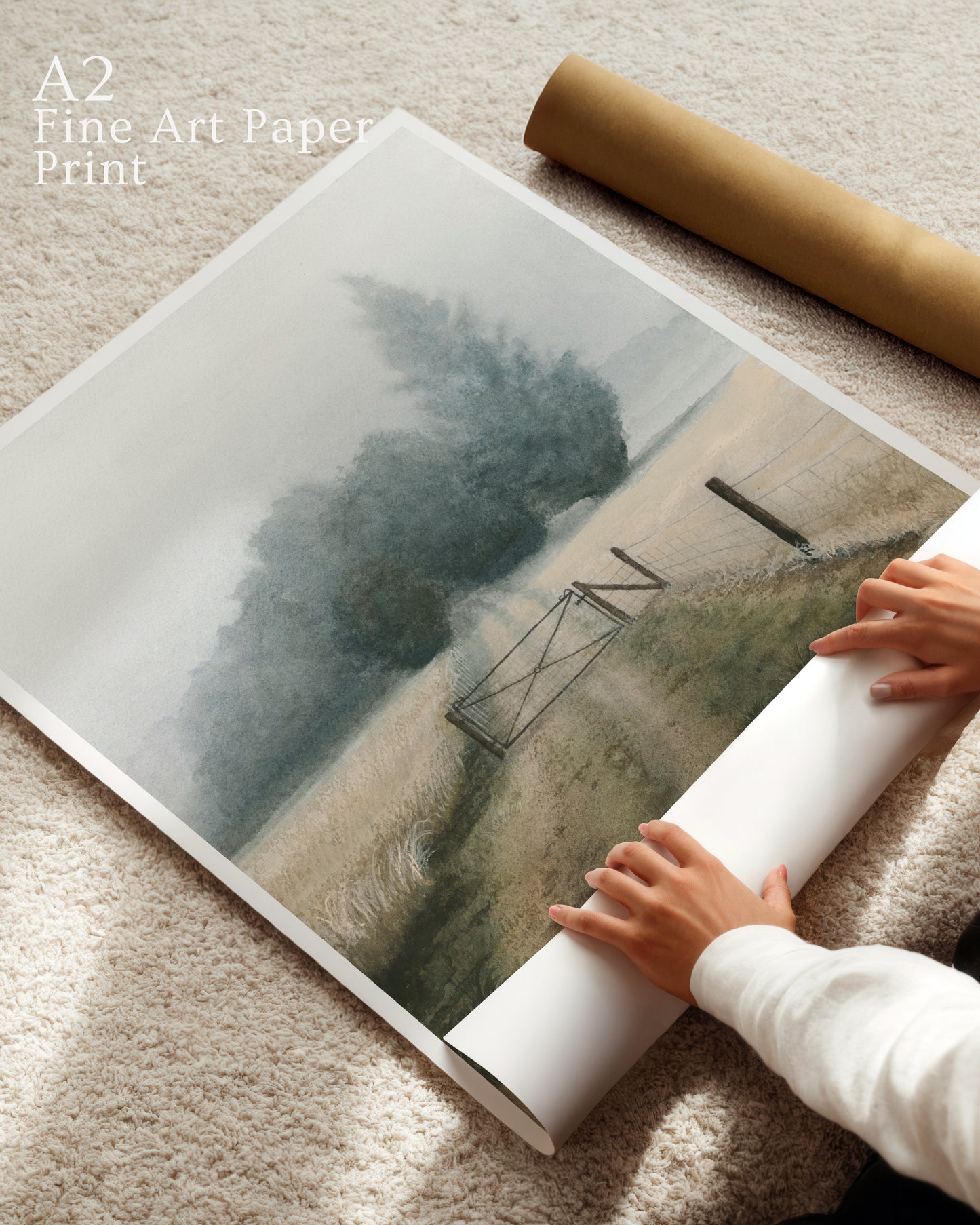 Gate Between Paddocks- Fine Art Print - Young by Design