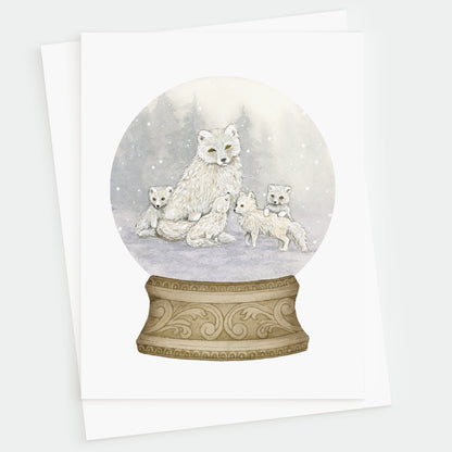 Arctic Fox Christmas Greetings Card - Young by Design