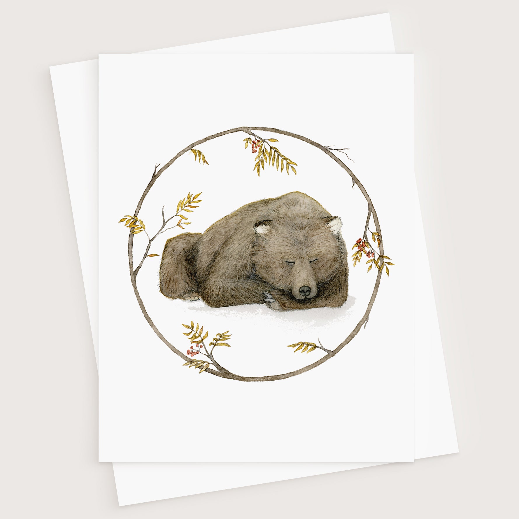 Sleeping Bear Greeting Card - Young by Design