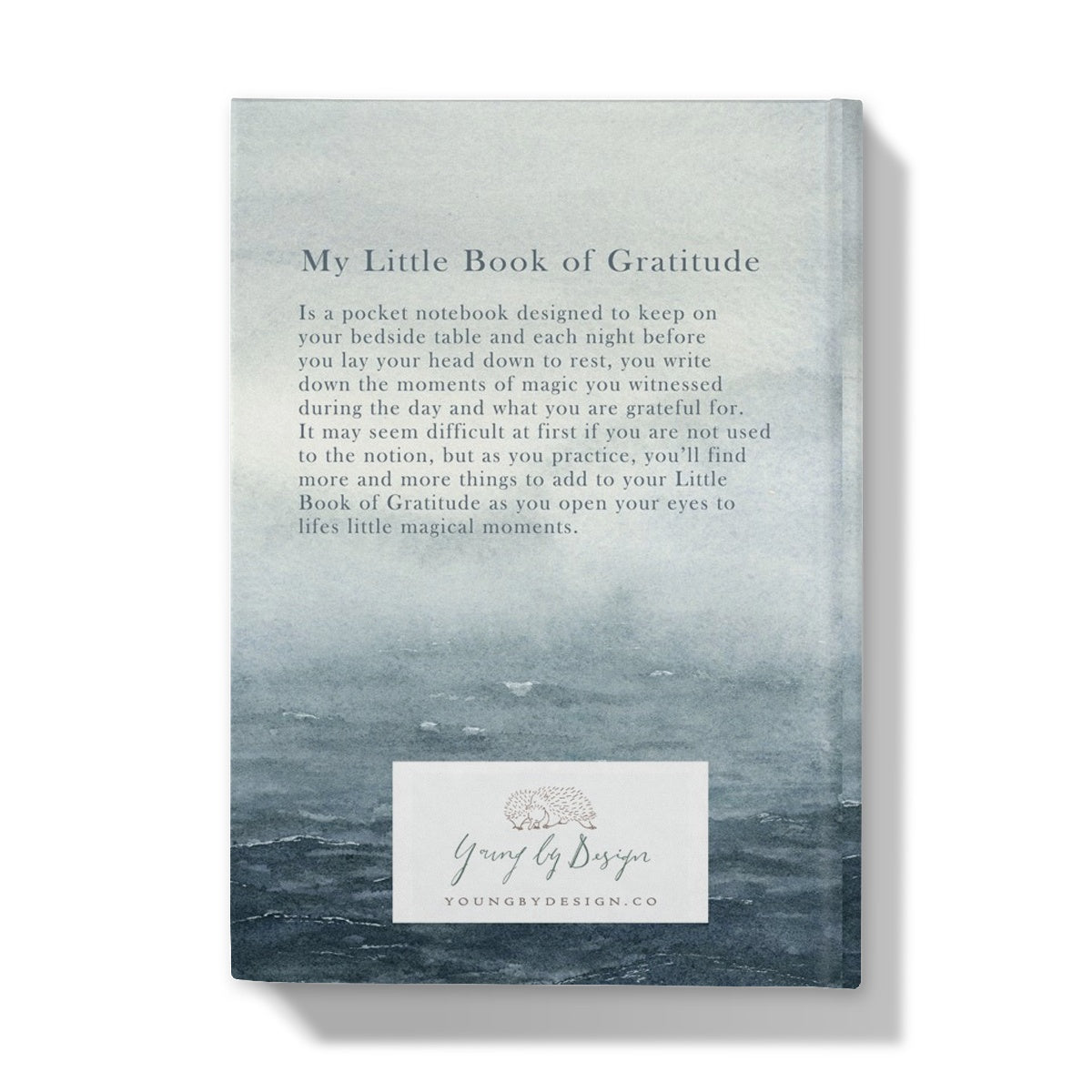 Gratitude Notebook Thalassophile Hardback Journal - Young by Design